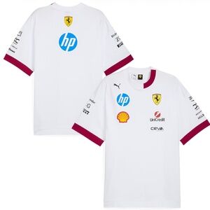 Scuderia Ferrari F1 Official PUMA Team Oversized Driver T-shirt Tee 2025